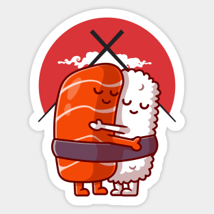 Sushi Hug Sticker